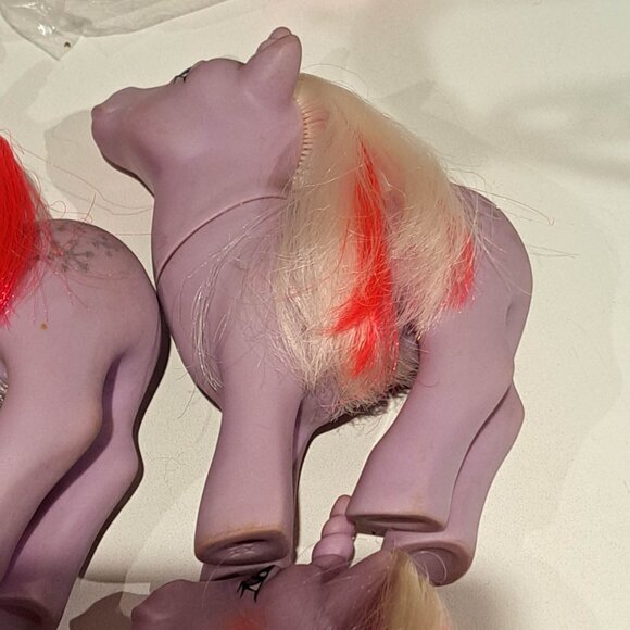 Lot of 5 vintage my little pony Powders MLP G1 toy horses - Picture 7 of 9
